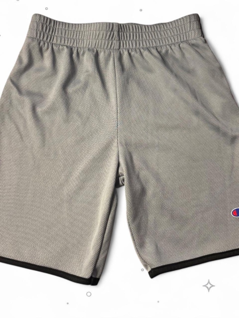 Champion Boys Size 7 Grey Mesh Athletic Basketball Shorts
